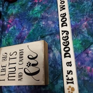 Lot of 2 dog decor cute